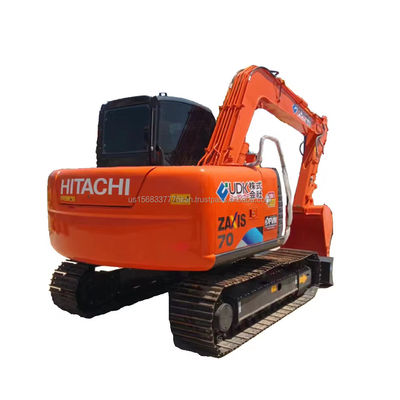 Excavadora usada Hitachi ZX70 con válvula hidráulica original y 0-2000 horas de trabajo