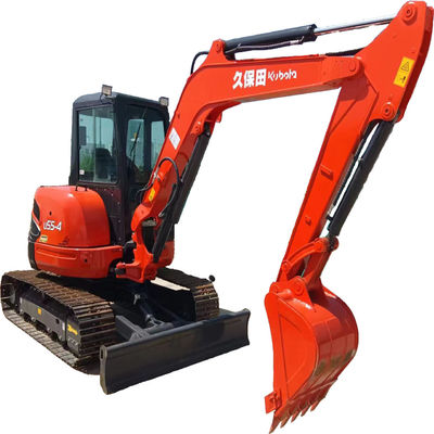 Suministro de 5.5 toneladas Kubota U55 Excavadora Mini Excavadora usada con capacidad de cubo de 0.5m3