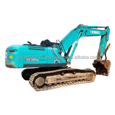 Válvula hidráulica de segunda mano original Excavadora Kobelco SK350 de 35 toneladas con buen rendimiento