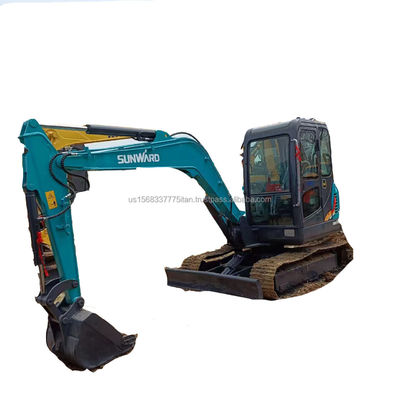 Excavadora usada SWE 60E de 6 toneladas en buen estado con cilindro hidráulico original