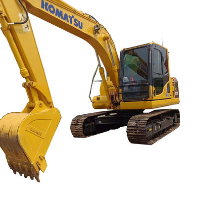 Excavadora Komatsu PC110 con cilindro hidráulico original y peso de operación de 11 toneladas
