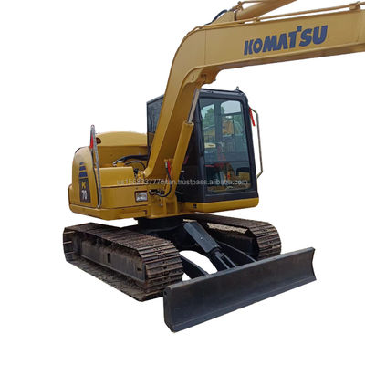 cilindro hidráulico original Komatsu PC70 Excavadora usada 7000 KG Peso de la máquina