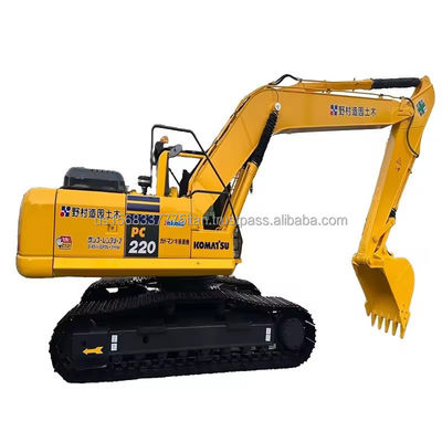 Gran rendimiento Komatsu PC 220 Excavadora de rastreo hidráulico con capacidad de cubo de 1.2M3