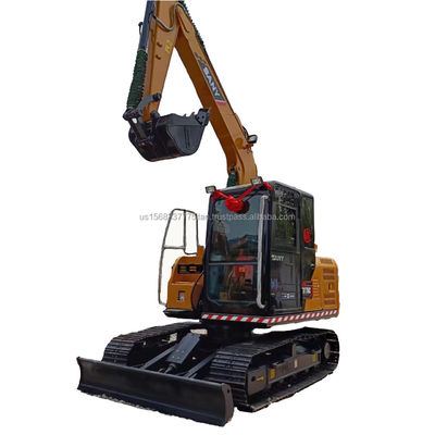 Excavadora Sany Sy 75c de segunda mano con válvula hidráulica original y 43 kW de potencia