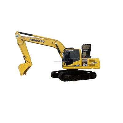 Excavadora Komatsu PC200 de 20 toneladas con 195kw de potencia Excavadora de rastreo hidráulica usada en Japón