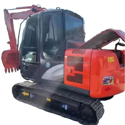 Hitachi ZX60 mini excavadora de 6 toneladas hecha en Japón con cilindro hidráulico original y usada