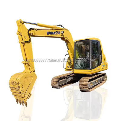 Excavadora de 6 toneladas Komatsu PC60 de segunda mano con válvula hidráulica original y baja duración de trabajo