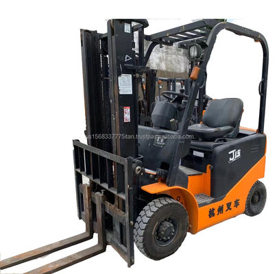 Año 2012 Hangzhou Forklift H15 J15 carretillas diésel de segunda mano con longitud de horquilla de 2 m