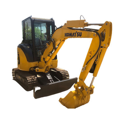 Horas de trabajo bajas Excavadora Komatsu PC35 de segunda mano con cilindro hidráulico original