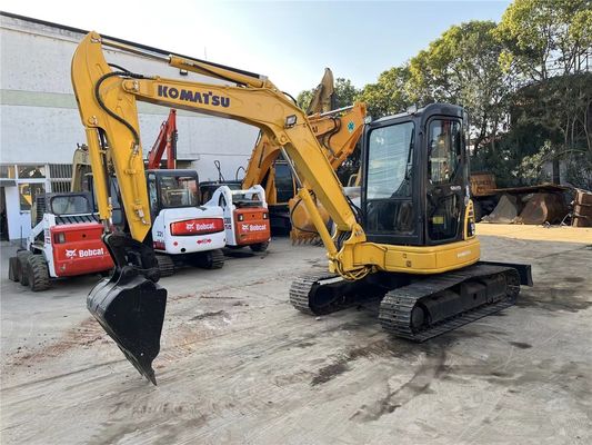 Excavadora Komatsu PC50 de segunda mano con buen rendimiento y 5000 KG de peso de la máquina