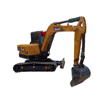 Sany SY60C Excavadora maquinaria de construcción de segunda mano con 0.25M3 cubo y 2016 año