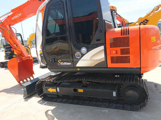 Excavadora usada Hitachi ZX70 con válvula hidráulica original y 0-2000 horas de trabajo