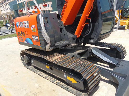 Excavadora usada Hitachi ZX70 con válvula hidráulica original y 0-2000 horas de trabajo