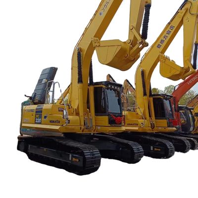 Excavadora Komatsu usada Excavadora PC220 original con capacidad de cubo de 1.2M3 en Japón