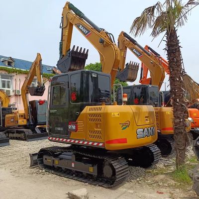 SANY SY75C excavadora de segunda mano bomba hidráulica casi original máquina de movimiento rápido
