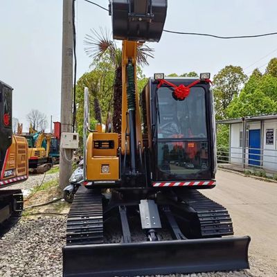 SANY SY75C excavadora de segunda mano bomba hidráulica casi original máquina de movimiento rápido