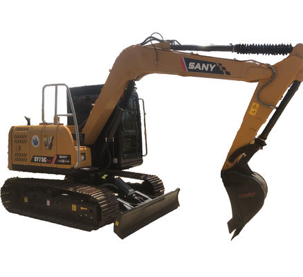 0.32M3 Capacidad de cubo Sany SY75C Pro Excavadora Original cilindro hidráulico y derecho