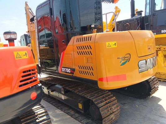 0.32M3 Capacidad de cubo Sany SY75C Pro Excavadora Original cilindro hidráulico y derecho
