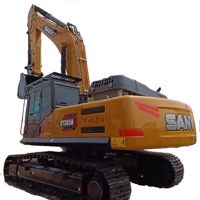 Excavadora SY365 SY365H Sany usada con un peso de máquina de 36500 KG y una capacidad de cubo de 1.6m3
