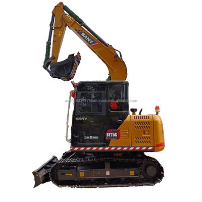 Excavadora Sany Sy 75c original y usada de 9 toneladas de peso operativo Excavadoras hidráulicas