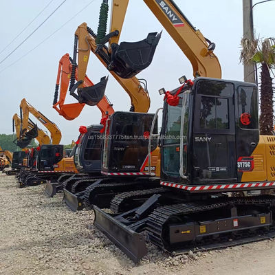 Excavadora Sany Sy 75c original y usada de 9 toneladas de peso operativo Excavadoras hidráulicas