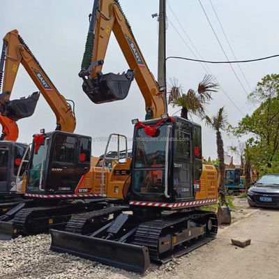 Excavadora Sany Sy 75c original y usada de 9 toneladas de peso operativo Excavadoras hidráulicas