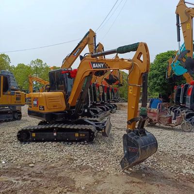 Sany SY60C excavadora con un excelente rendimiento de trabajo y 0-2000 horas de trabajo