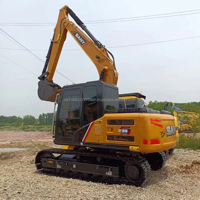 Excavadora SANY SY135C con cilindro hidráulico original y excelente rendimiento