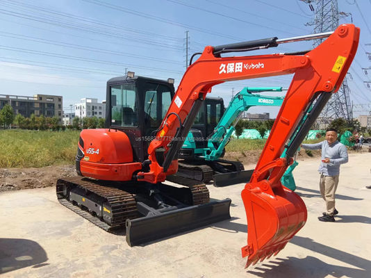 5.5ton KUBOTA KXU55 Mini Excavadora utilizada en 2016 con características y componentes principales