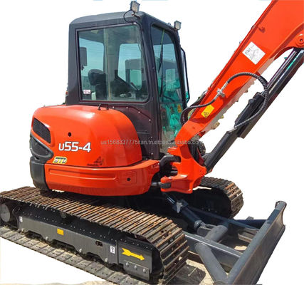 Excavadora original japonesa KUBOTA KXU55 Mini 5.5 toneladas Usada con motor original y PLC