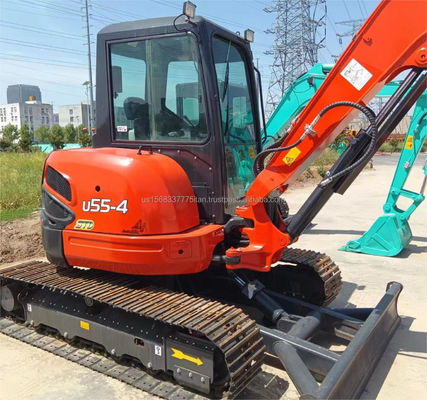 Excavadora original japonesa KUBOTA KXU55 Mini 5.5 toneladas Usada con motor original y PLC