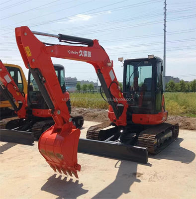 Peso de funcionamiento de 6 toneladas KUBOTA KXU55 Excavadora con válvula hidráulica y motor originales
