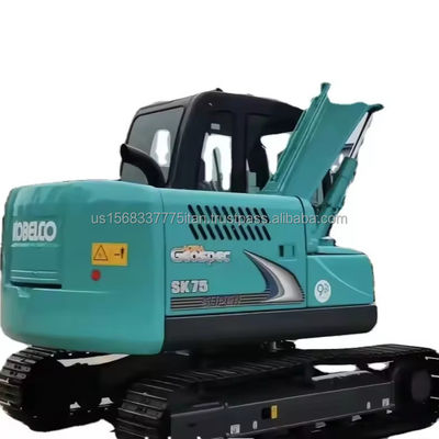42kw Kobelco SK75-8 Excavadora de rastreo hidráulico usado con válvula hidráulica original