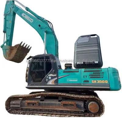 Máquina de construcción hidráulica Gran excavadora Kobelco SK350 con buen rendimiento