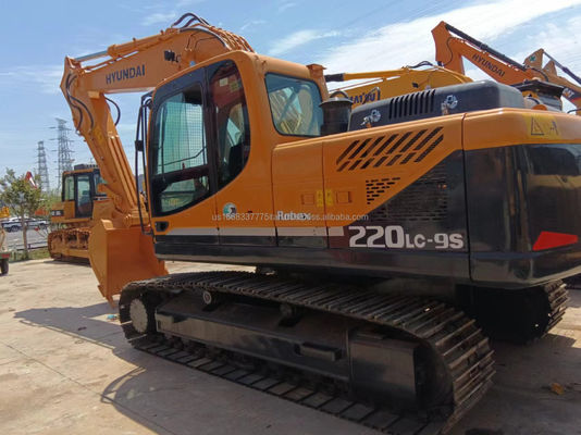 Excavadora de segunda mano de Corea Hyundai 220 Excavadora de tipo Crawler con capacidad de 0.92M3
