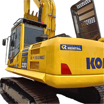 Excavadora Komatsu PC220 con 22000 KG de peso de la máquina y cilindro hidráulico original