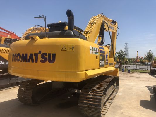 Excavadora original Komatsu PC200 20TON Excavadora usada con capacidad de cubo de 1.2M3
