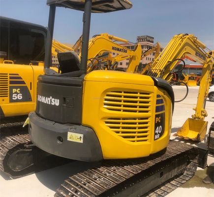 6TON Excavadora hidráulica Crawler Komatsu PC40 Para Vender Excavadora usada Harga