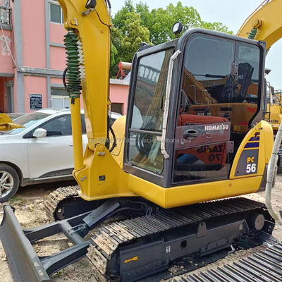 Comatsu PC56-7 Excavadora de segunda mano con 0-2000 horas de trabajo y válvula hidráulica original