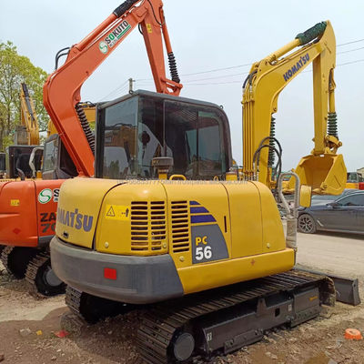Comatsu PC56-7 Excavadora de segunda mano con 0-2000 horas de trabajo y válvula hidráulica original