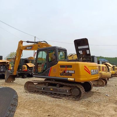 Excavadora Sany155 SY 95 C PRO con bomba hidráulica original y capacidad de cubo de 0.6M3