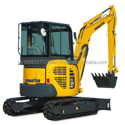 Excavadora Komatsu PC35 Mini de segunda mano con 0-2000 horas de trabajo Excavadora de rastreo hidráulico