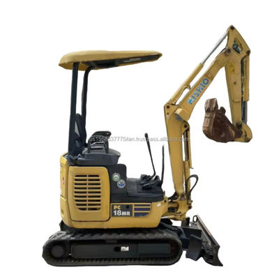 Comatsu PC18MR Mini Excavadora usada Excavadora hidráulica Crawler 1865 KG Peso de la máquina