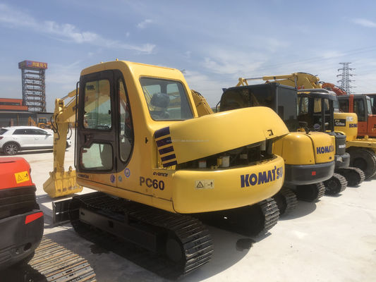Buena condición Komatsu PC60 Excavadora usada Crawler 40kw y horas de trabajo bajas 0-2000