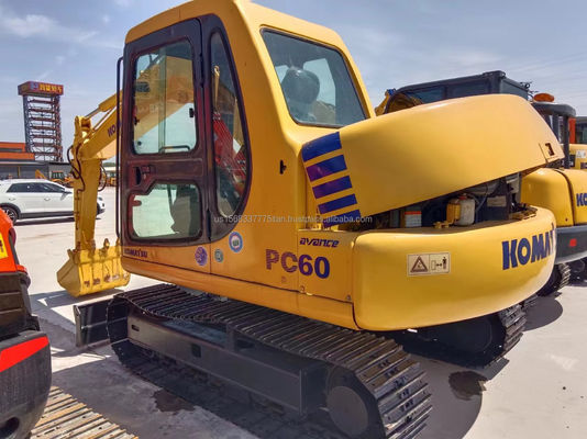 Buena condición Komatsu PC60 Excavadora usada Crawler 40kw y horas de trabajo bajas 0-2000