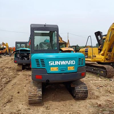 6T Usado hacia el sol SWE60E Excavadora hidráulica de rastreo retroexcavadora mini excavadora con 0.5M3 cubo