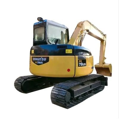 Excavadora Komatsu PC78US de 7 toneladas de uso con 0-2000 horas de trabajo y capacidad de cubo de 0,2M3