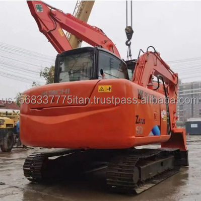 Excavadora usada Hitachi ZX60 con válvula hidráulica original y peso de la máquina de 7000 KG