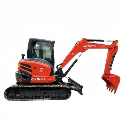 Excavadora KUBOTA KX165 de 6 toneladas con bomba hidráulica original y peso de la máquina 7000 KG