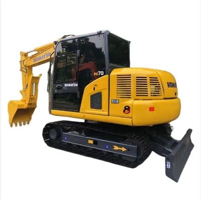 Excavadora de segunda mano Komatsu PC70 7T con capacidad de 0.2M3 y buenas condiciones de marcha